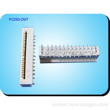0.5 0.8 1.0 1.25 Vertical SMT None-Zif Type FPC FFC Cable Connector (FC050-DM7)